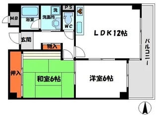平安ハイツ【3階】の間取り