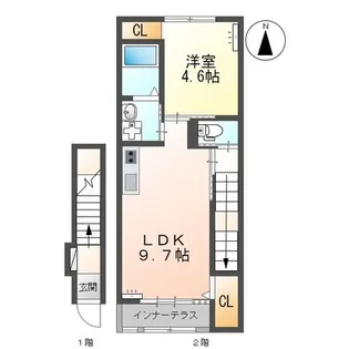 サンフィット【2階】の間取り