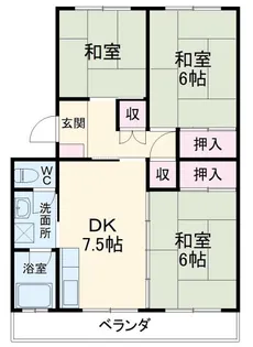 第一伊藤コーポ【3階】の間取り
