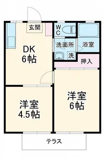小岩井ハイツ【1階】の間取り
