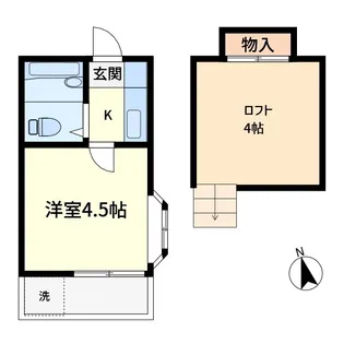 ベルB【1階】の間取り