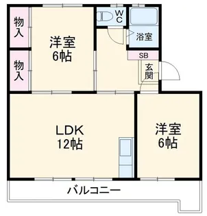 笹本ハイツ【4階】の間取り