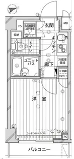 ルーブル京浜蒲田【5階】の間取り