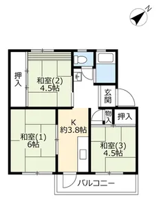 UR千草台【4階】の間取り