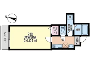 シャレド森下【2階】の間取り
