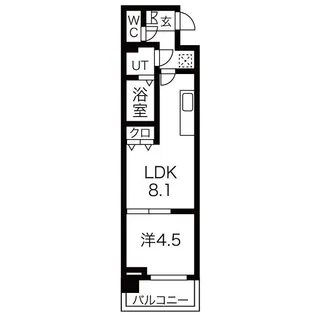 クレストコート高津【7階】の間取り