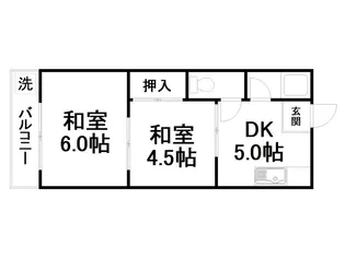 はしもとハイツ【1階】の間取り