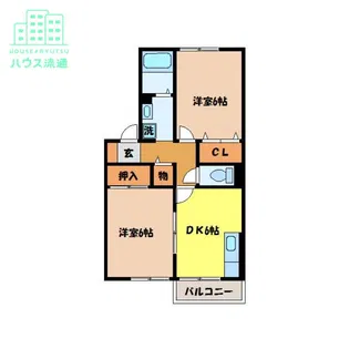 サンライズヒル福田 D棟【1階】の間取り