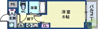 エステムコート神戸三宮山手センティール【5階】の間取り
