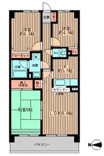 フォレストパーク相模原【3階】の間取り
