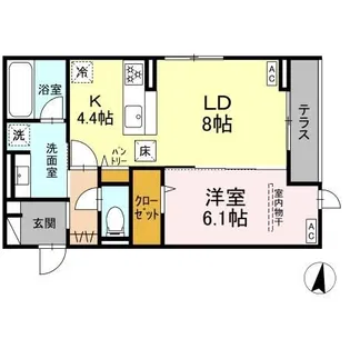 HARMONIA KAMISUGI【1階】の間取り