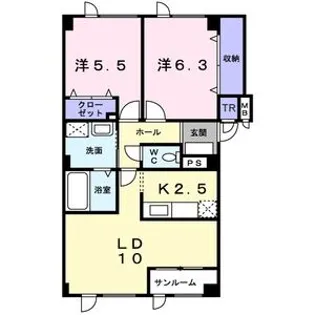 サカタハイム【1階】の間取り
