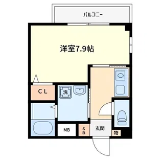 ラシーヌ天王寺【2階】の間取り