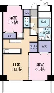 フォレストレジデンス【2階】の間取り