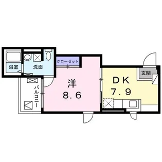 グランコーナ高崎【4階】の間取り