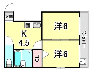 オーナーズマンション西明石【4階】の間取り