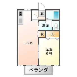パナハイツマロン【1階】の間取り