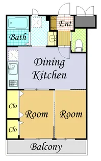 神奈川県川崎市中原区上平間【アパート】の間取り
