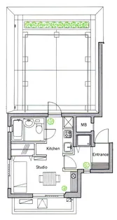 シティハウス西馬込【4階】の間取り