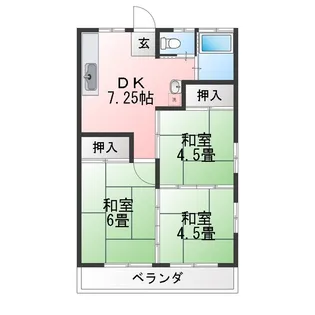 横須賀ハイツ【2階】の間取り