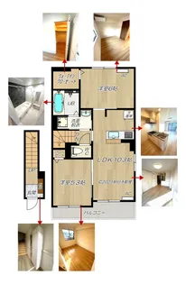 ソレアード・花月(かげつ)【2階】の間取り