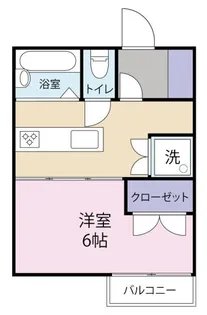 フリーダム高尾【1階】の間取り