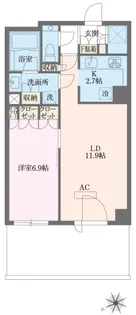 東京都港区麻布十番1【マンション】の間取り