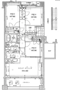 パークハウス砧レジデンス【2階】の間取り