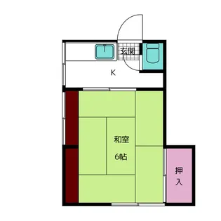 第2中島荘【1階】の間取り