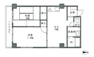 メイプルヒルズ【3階】の間取り