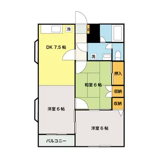 プラシードハウスK【2階】の間取り