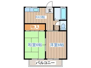 コ-ポアンデルセンI【2階】の間取り