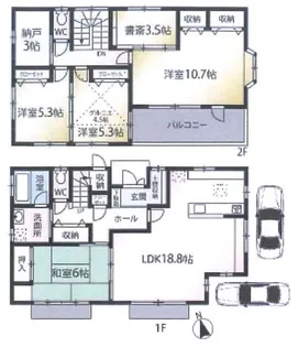 埼玉県志木市本町6【一戸建】の間取り