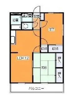 アベニールB【1階】の間取り