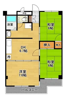 シャンポールド並木 A棟【3階】の間取り