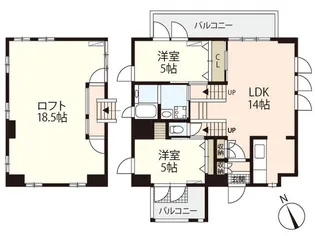 DER GLANZ 6th Ave【5階】の間取り