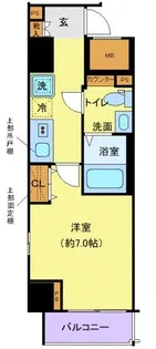 クレヴィスタ蒲田【8階】の間取り