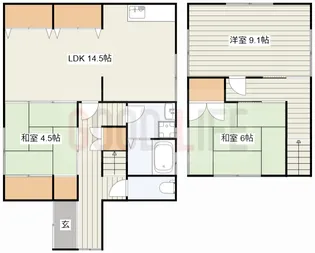 兵庫県加古川市神野町石守【一戸建】の間取り