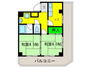 コ-ポイソダ【2階】の間取り