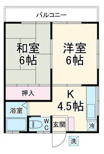 コーポグリーン【2階】の間取り