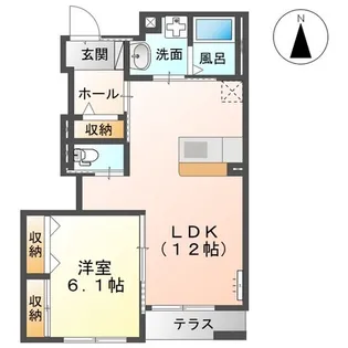 千葉県茂原市東郷【アパート】の間取り