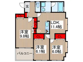 N【2階】の間取り