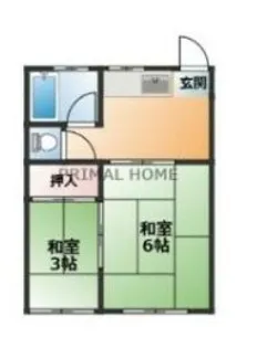 平和荘【2階】の間取り