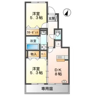 エクセレント・シュガー A棟【1階】の間取り