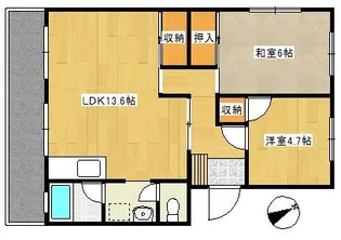 広島県広島市佐伯区皆賀3【マンション】の間取り