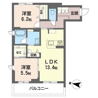 フォルティガーレ【3階】の間取り