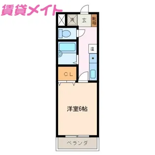 パルテンザ松阪2【1階】の間取り