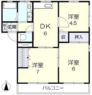 ヴィラメリー【1階】の間取り