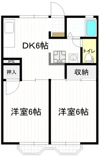 ロイヤルフラット平【2階】の間取り