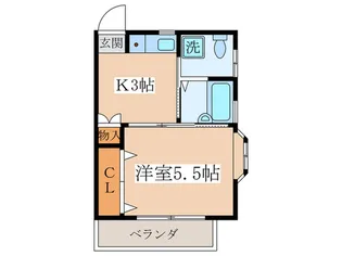 ひかりコーポ【2階】の間取り